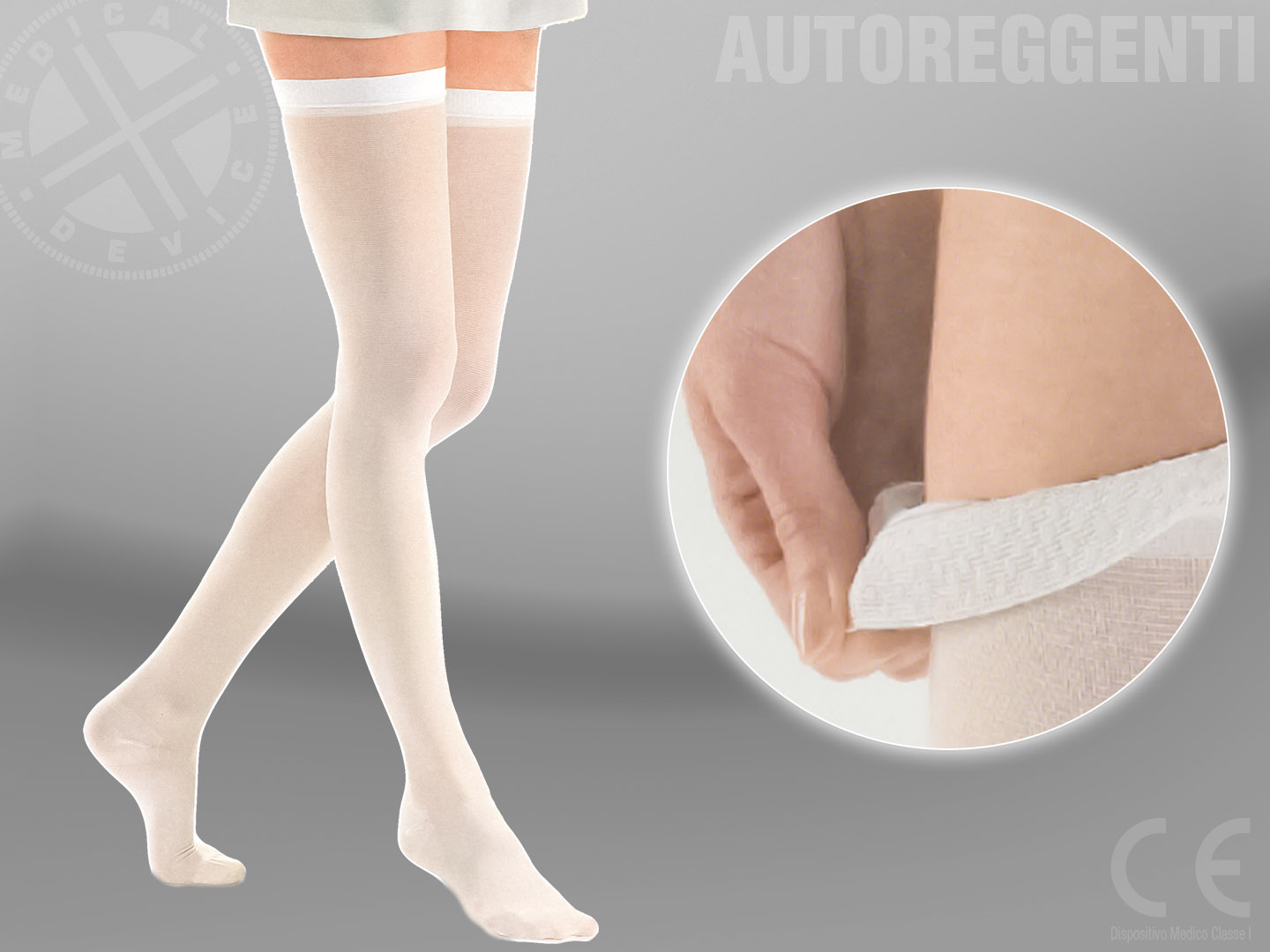 antitrombosi calze elly con compressione graduata clinica