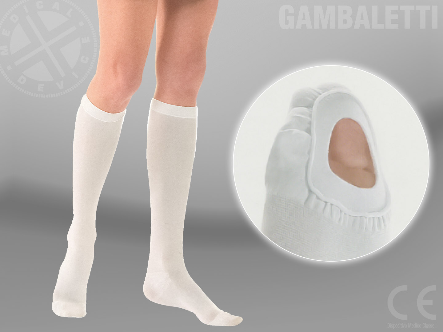 elly anti-embolism knee-highs apply the clinically-proven graduated pressure
