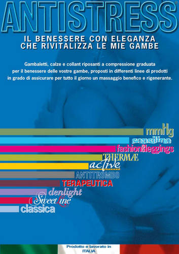 Antistress Elly Calze Collant Gambaletti autoreggenti Compressione Graduata uomo donna mmhg bellezza