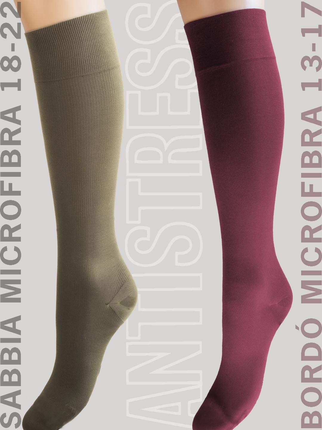 Antistress Elly Calze gambaletti active effect Compressione Graduata uomo donna mmhg